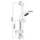 Alterna Primeo Dusjsett 1-spray Krom