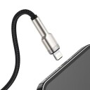 Baseus Cafule USB-ladekabel Lightning 2.4A 1m Svart