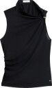 Tommy Hilfiger Twist Detail Slvls Top   BLACK   XL