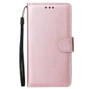 Samsung Galaxy S10e Lommebok-deksel med Stativ Roségull