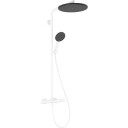 Hansgrohe Raindance Alive S Puro Showerpipe dusjsett, vannsparende, matt hvit