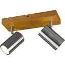 Trio Lighting Marley spotter i tak 2 spotter tre/stål