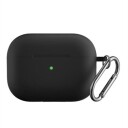 AirPods Pro 2 Silikondeksel med Karabinkroken Svart