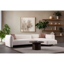 Elvaris 4 seters sofa med Sjeselong   Hvit