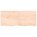 vidaXL Vegghylle 140x60x6 cm ubehandlet heltre eik