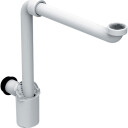 GEBERIT vannlås 32 mm x 1 1/4 horisontal t/v med avløpsrør PP hvit white