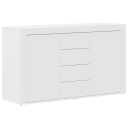  Serviesskap med skuff Hvit 120 x 36 x 69 cm Konstruert tre