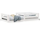  Sengeramme uten madrass hvit 80x160 cm heltre furu 8721158397041