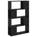  Underholdningssenter Svart 80 x 24 x 124 cm Konstruert tre