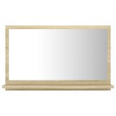 vidaXL Baderomsspeil sonoma eik 60x10,5x37 cm sponplate