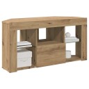  Hjørne LED TV skap Artisan Eik 108 x 40 x 50 cm Konstruert tre