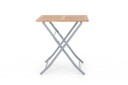 Selected Home Nice fällbord Silver/teak 70 x 70 cm Grå