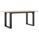  Salongbord O ramme 90x40x45 cm heltre furu og stål