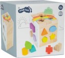 Small Foot Wooden Shape Sorter Cube Rainbow.