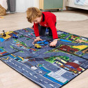Dickie Toys Lekematte Micro World 70x80cm Byggeplass