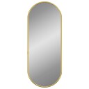 vidaXL Veggspeil gull 50x20 cm oval