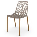 Fast Forest Spisestol Iroko/Pearly Gold