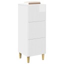 vidaXL Skuffeskap Høgglans hvit 33 x 34,5 x 90 cm Konstruert tre