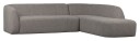 BePureHome Sloping Sofa m. chaiselong, høyrevendt - Grå