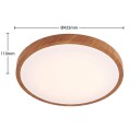 Lindby Mynte LED-taklampe, rund, 42,5 cm