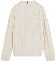Tommy Hilfiger Genser - Strikk - Ivory Petal Yellow - Tommy Hilfiger - 6 år (116) - Genser - Hvit