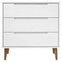  Kommode MOLDE hvit 80x40x80 cm heltre furu 8720845541927