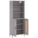 vidaXL Highboard grå sonoma 69,5x34x180 cm konstruert tre 8720845933388