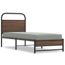  Sengeramme uten madrass brun eik 75x190 cm konstruert tre 8721158565662