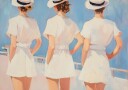 Retro Three Sailors Plakat Plakat / 40x50cm