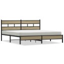  Sengeramme i metall uten madrass sonoma eik 180x200 cm 8721158367785