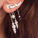 Stine A Jewelry Petit Pearl Berries Behind Ear Earring Sølv Sterling 925 