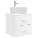  Vegghengt vaskeservant Hvit 49,5 x 44,5 x 65 cm Konstruert tre