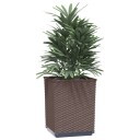 vidaXL Plantekasser 2 stk brun 30x30x37 cm polypropylen