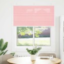  plisségardin Rosa 120x100 cm Stoff Bredde 119,4 Polyester