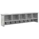  Vegghengt kleshenger Betonggrå 100 x 16 x 26 cm Konstruert tre