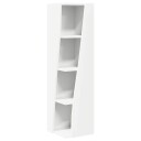  Hjørneskap Hvit 27,5x27x102cm Konstruert tre