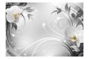 Fototapet Orchids On Silver 400x280 - Artgeist sp. z o. o.