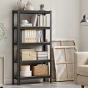 Oppbevaringshylle i metall med 5 justerbare hyller   150 x 75 x 30 cm