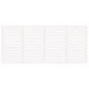 vidaXL Veggmontert sengegavl hvit 206x3x91,5 cm heltre furu