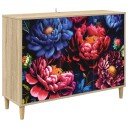 vidaXL Serviesskap KIEL Sonoma 102 x 33 x 75 cm Konstruert tre
