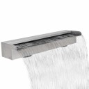 Rektangulær foss i rustfritt stål 60 cm