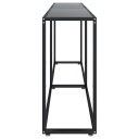 vidaXL Konsollbord svart 200x35x75,5 cm herdet glass