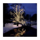 Star Trading System led lysslynge 5 meter 50 lys varm hvit - Svart