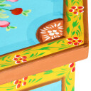 vidaXL Håndmalt sidebord flerfarget 38x33x42 cm heltre mango