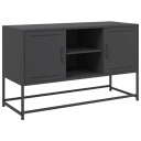  Highboard svart 36x39x123 cm stål