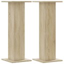  Plantestativer 2 stk sonoma eik 30x30x80 cm konstruert tre