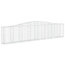 vidaXL Gabionkurver buede 4 stk 400x30x80/100 cm galvanisert jern