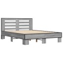  Sengeramme grå sonoma 135x190 cm konstruert tre og metall 8721102614217