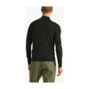 Morris stockholm merino john zip svart genser i ull ullgenser herre half zip / glidelås merinoull s