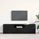  TV skap med skuff Svart 140 x 35 x 40 cm Konstruert tre